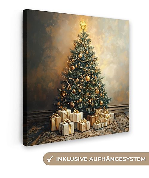 OneMillionCanvasses® Leinwandbild Weihnachtsbaum - Geschenke - günstig online kaufen