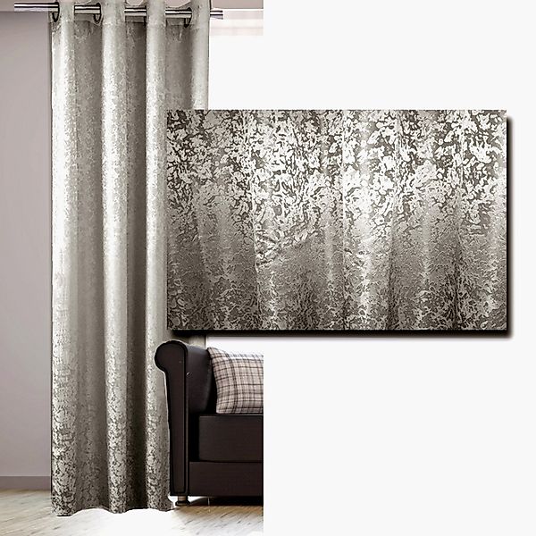 JEMIDI Scheibengardine Vorhang blickdicht, 140x245 cm, günstig online kaufen