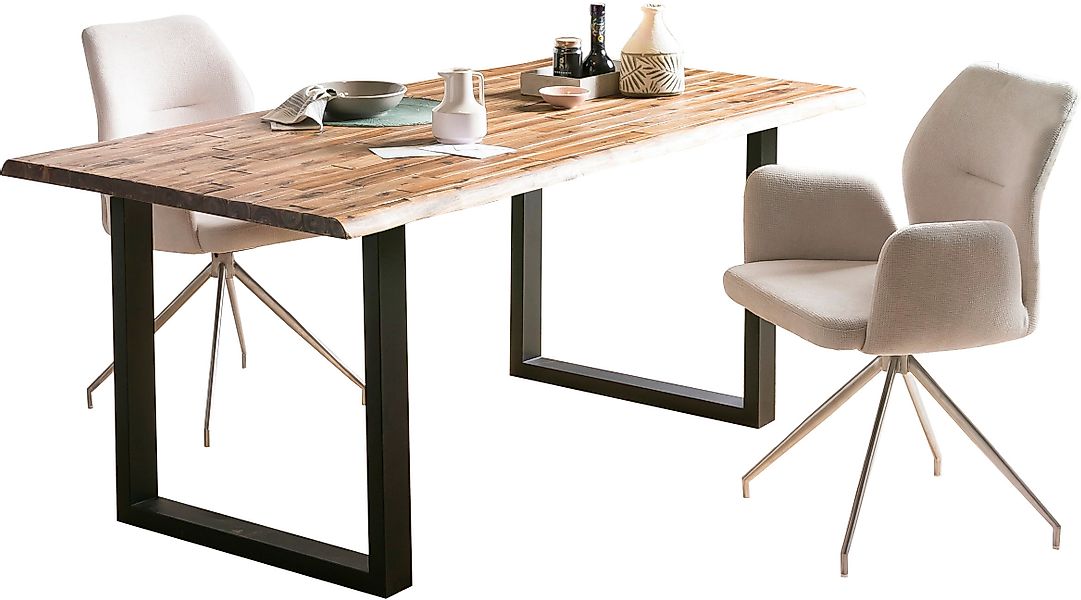 SalesFever Esstisch »Design Esstisch für stilvolles Ambiente« Doppelt lacki günstig online kaufen