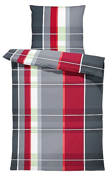 One Home Bettwäsche Bassam, Mikrofaser, 4 teilig, kariert und gestreift, mo günstig online kaufen