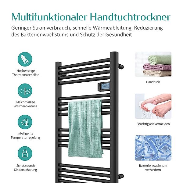 EMKE Elektrischer Badheizkörper Gerade mit Intelligenten günstig online kaufen