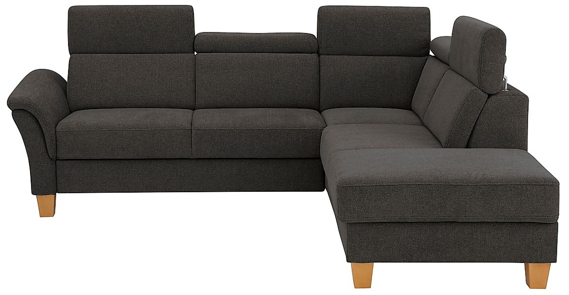 Home affaire Ecksofa "Conville L-Form" Federkern, wahlweise mit Bettfunktio günstig online kaufen