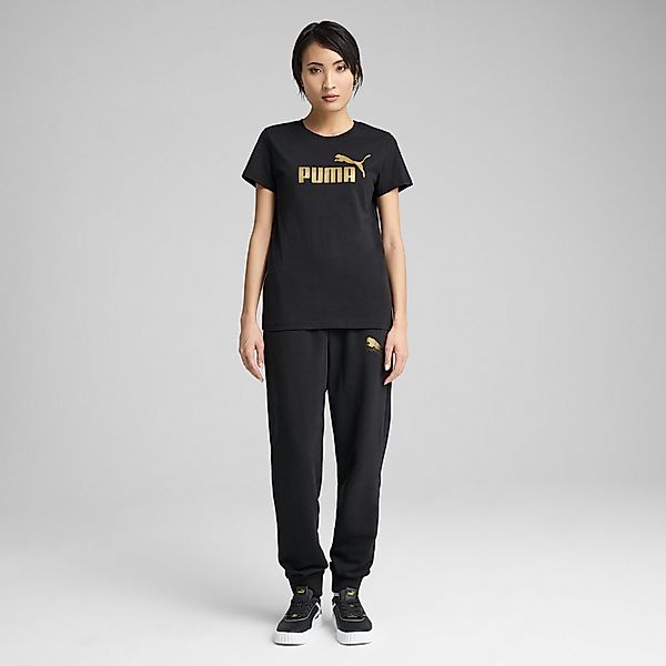 PUMA T-Shirt "ESS METALLIC No. 1 Logo T-Shirt Damen" günstig online kaufen