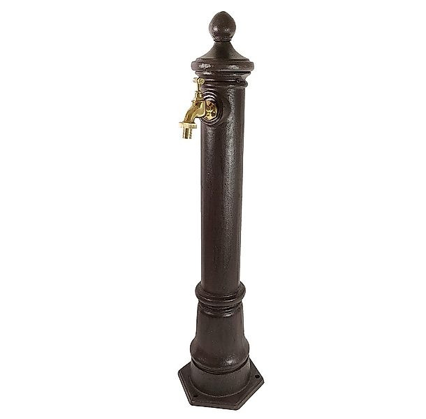 Wasserzapfsäule Wasserzapfstelle für Garten Standbrunnen Antik-Stil Braun 8 günstig online kaufen