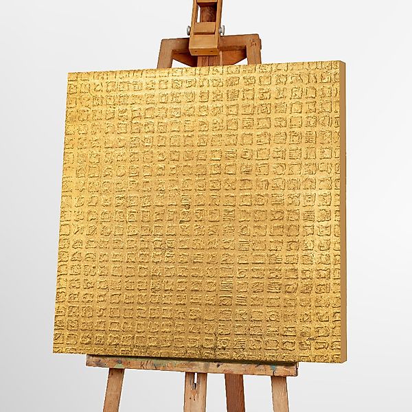 ArtUniverse Gemälde Goldene Reflektionen 100x100 cm günstig online kaufen