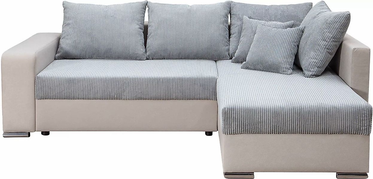 COLLECTION AB Ecksofa "John L-Form", Regalarmlehne,Bettfunktion,Bettkasten, günstig online kaufen