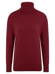 Rollkragen-Pullover aus 100% Premium-Kaschmir Peter Hahn Cashmere rot günstig online kaufen