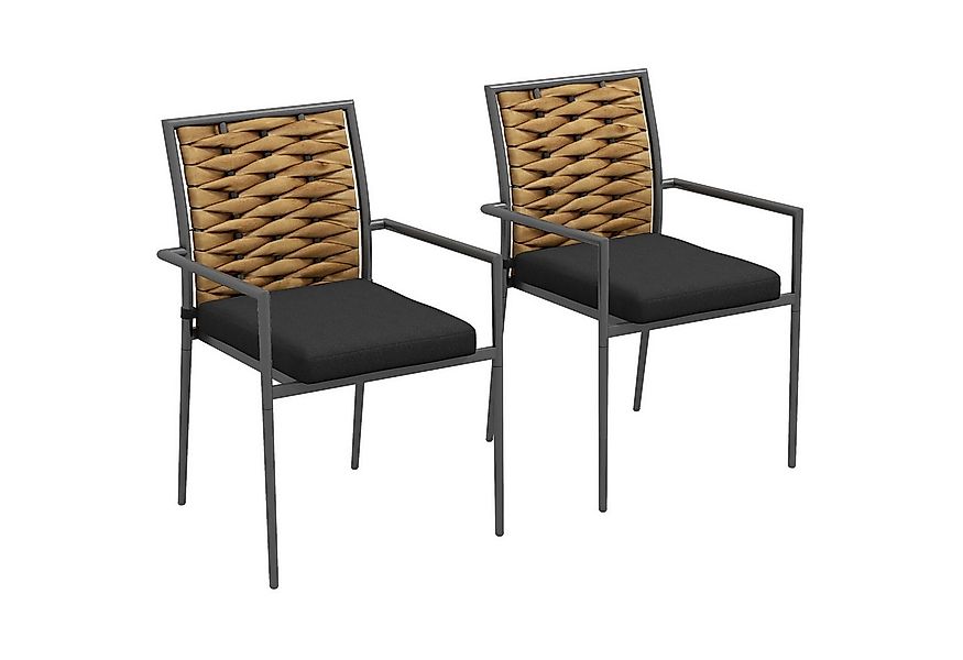 MC Star Gartenstuhl 2er-Set Gartenstühle Outdoor-Stühle Terrassenstühle, we günstig online kaufen