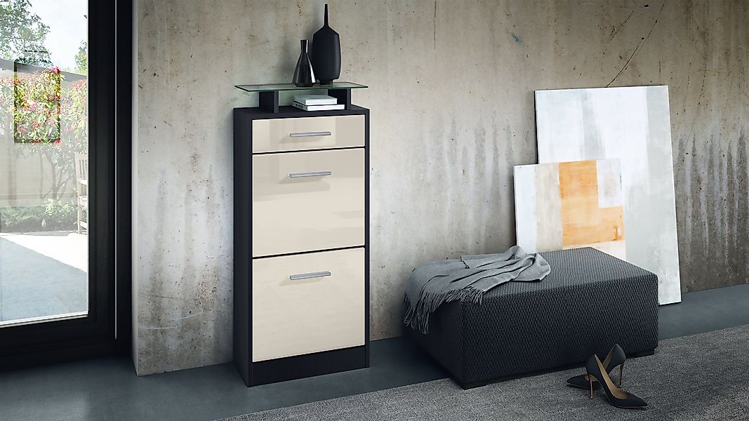 Vladon Schuhschrank Loret V2 (Schuhkipper für 8 Paar Schuhe, mit 2 Klappen, günstig online kaufen