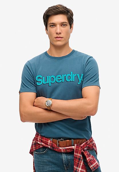 Superdry Rundhalsshirt "CLASSIC CORE LOGO SHADOW TEE" günstig online kaufen