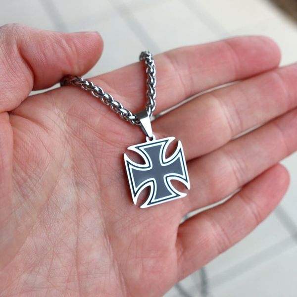 DALMARO Kette mit Anhänger Lederkette Edelstahlkette günstig online kaufen