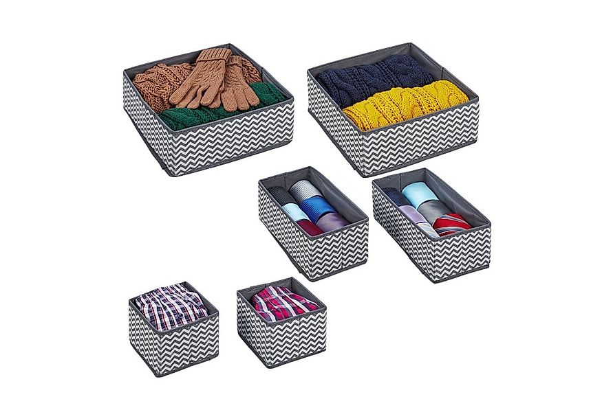 relaxdays Aufbewahrungsbox 6-tlg. Schubladen Organizer Set günstig online kaufen