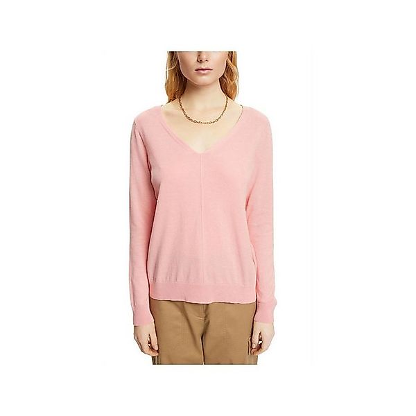 Esprit Rundhalsshirt V-Kragen Pullover ’für Damen in rose’ (1-tlg., keine A günstig online kaufen