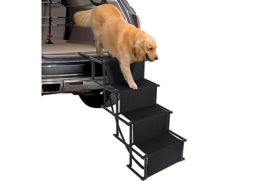 CALIYO Hunderampe Hundetreppe Faltbar Auto, 4 Stufen, Hunderampe, Stahl, Ei günstig online kaufen