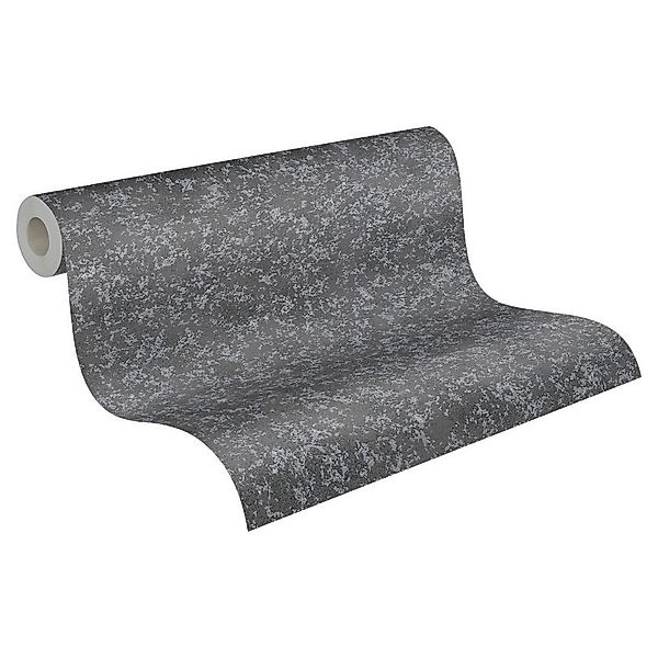 A.S.Creation Vliestapete Attractive Uni schwarz B/L: ca. 53x1005 cm günstig online kaufen