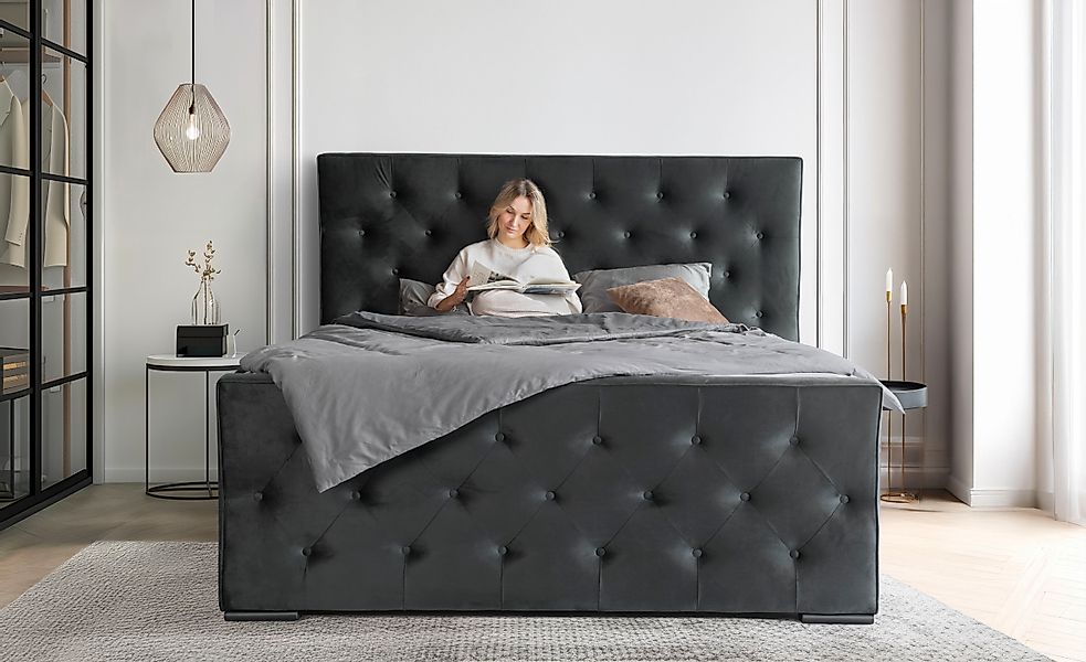 COLLECTION AB Boxspringbett »Florence erhältlich in der Breite 180cm«, inkl günstig online kaufen