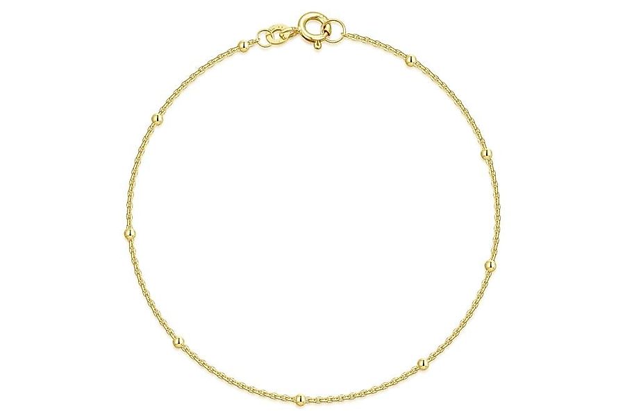 Silberkettenstore Goldarmband Erbsketten Armband mit Kugeln 1mm - 333 Gold günstig online kaufen