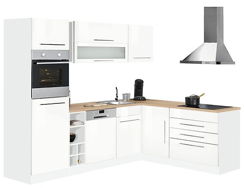KOCHSTATION Winkelküche "KS-Eton", mit E-Geräten, Stellbreite 260 x 190 cm günstig online kaufen