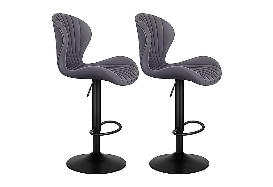 ALFORDSON Barhocker 2er Set, Höhenverstellbare Küchenhocker mit Schwenkfunk günstig online kaufen