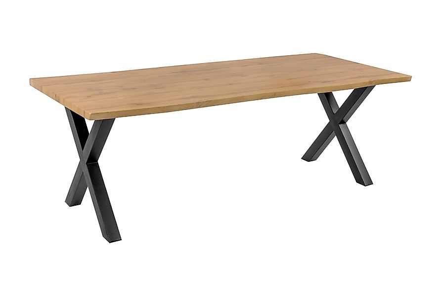 Loreno® Esstisch Josy, Wildeiche Holz-Optik, Baumkante, günstig online kaufen