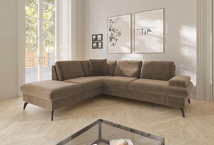 sit&more Ecksofa »Morris Jubi L-Form, B: 238 cm« mit Armteilfunktion & 1 Zi günstig online kaufen