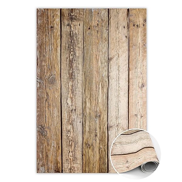 Tulup Teppich Boards Vinyl Tapijt 120x180 cm Braun PVC Mat Tapijt Vinyl Rec günstig online kaufen