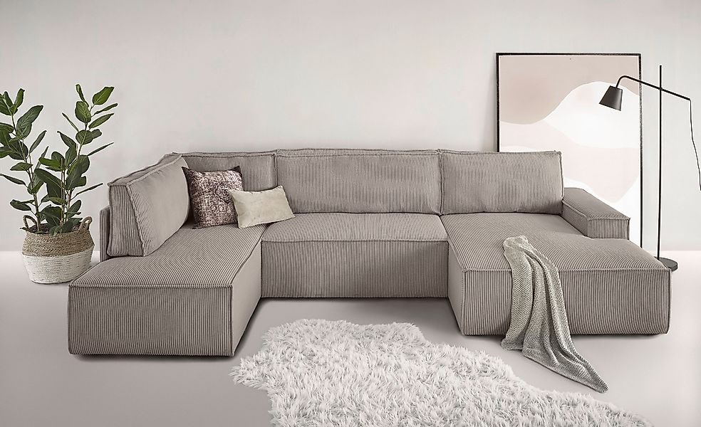 Home affaire Wohnlandschaft SHERWOOD 329 cm, günstig online kaufen