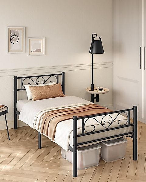 VASAGLE Bettgestell (2-tlg., 2er Set, 90 x 200 cm), aus Metall, Bettrahmen, günstig online kaufen