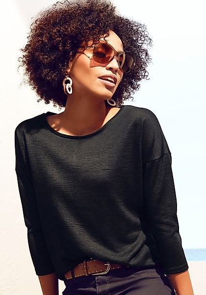 LASCANA 3/4-Arm-Shirt aus feinem Strick aus günstig online kaufen