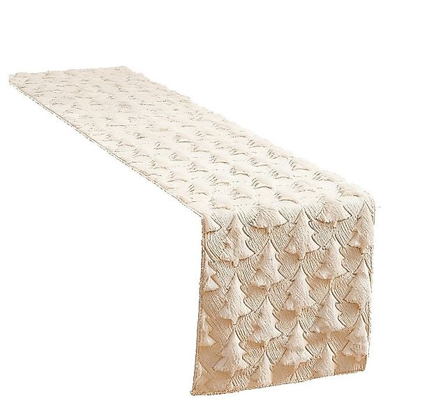 CLTYQ Tischläufer Tischläufer Halloween mit 3D-Weihnachtsbaum,Weich Tisch l günstig online kaufen