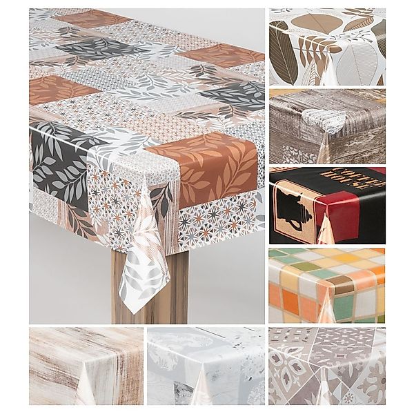 laro Tischdecke laro Wachstuch-Tischdecke Wachstischdecke Gartentischdecke günstig online kaufen