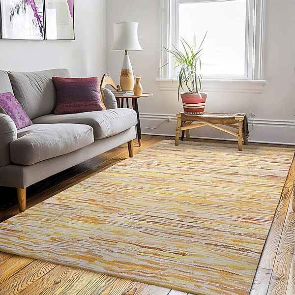 Wohnando Teppich MY-RUG Rajesh, Chindi-Teppich 110x60cm, rechteckig, Höhe: günstig online kaufen