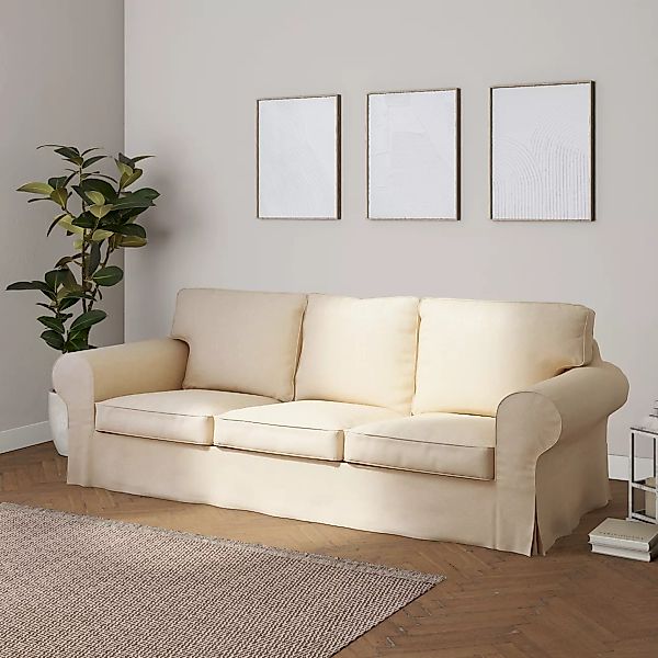 Bezug für Ektorp 3-Sitzer Schlafsofa, ALTES Modell, ecru, Sofahusse Ektorp günstig online kaufen