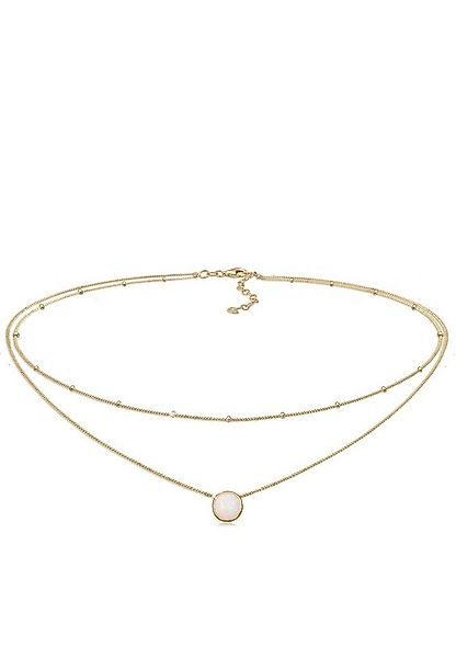 Elli Choker Choker Layer Opal Kugelkette 925 Silber günstig online kaufen