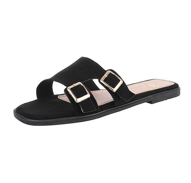 Ital-Design Elegante Slippers mit Schnallen für Damen – Sommerkomfort Panto günstig online kaufen