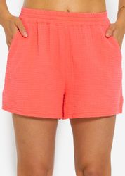 SASSYCLASSY Shorts High-Waist Musselin Shorts Damen günstig online kaufen