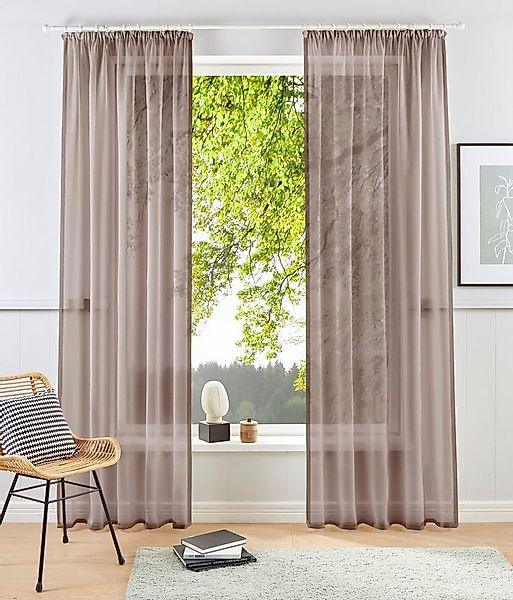 OTTO home Gardine XANA mit Ösen, Kräuselband oder Schlaufen (1 St), Kräusel günstig online kaufen