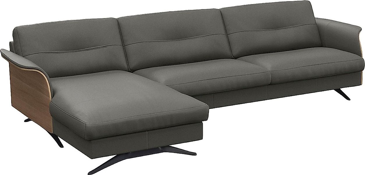 FLEXLUX Ecksofa »Glow, super bequem durch hochwertigem Sitzaufbau mit Feder günstig online kaufen