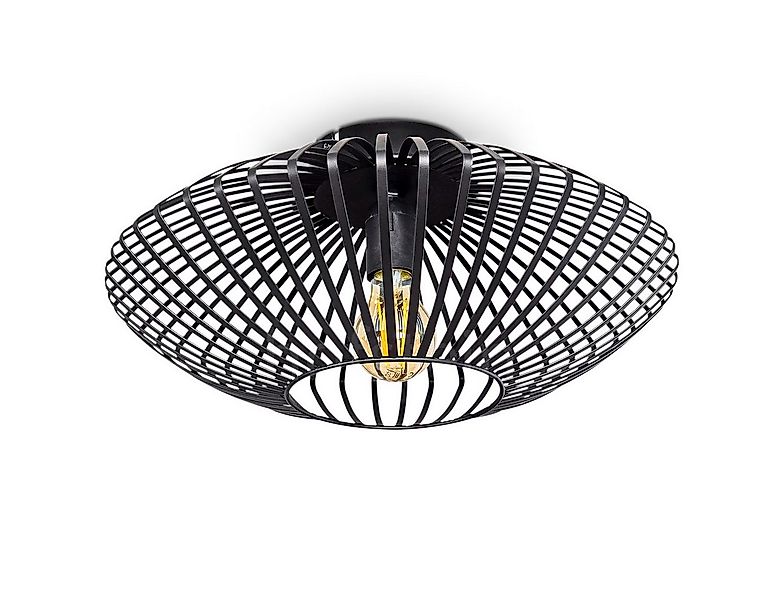 hofstein Deckenleuchte »Pieris« Deckenlampe aus Metall in Schwarz, ohne Leu günstig online kaufen