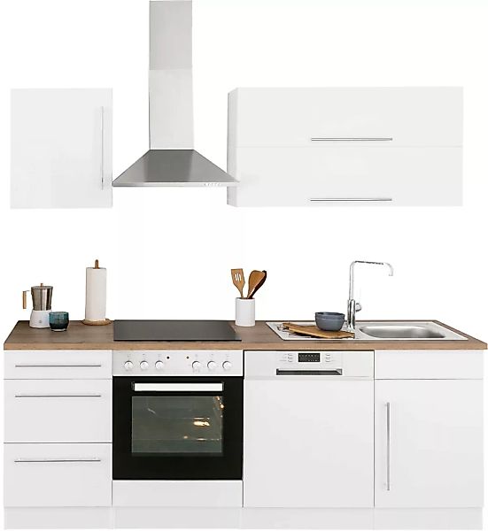 KOCHSTATION Küchenzeile "KS-Samos", mit E-Geräten, Breite 220 cm günstig online kaufen