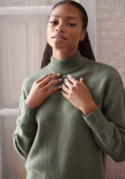LASCANA Strickpullover mit Stehkragen und Rippbündchen, Loungewear günstig online kaufen
