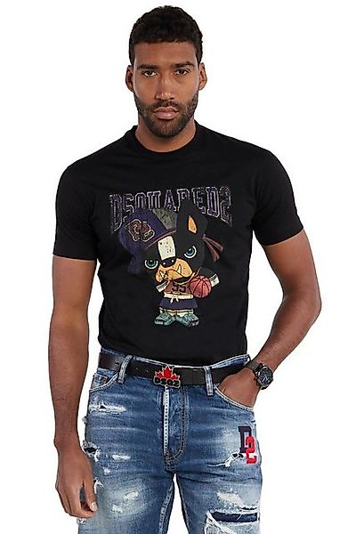 Dsquared2 Print-Shirt Dsquared2 Ciros Game Time T-Shirt Schwarz Herren günstig online kaufen