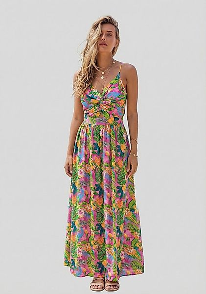 Cupshe Midikleid Ärmelloses Spaghettiträgern Urlaub in einfarbig günstig online kaufen