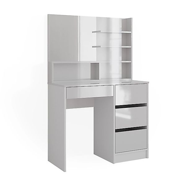 Vicco Schminktisch Sherry Weiß 40 cm mit Spiegel günstig online kaufen