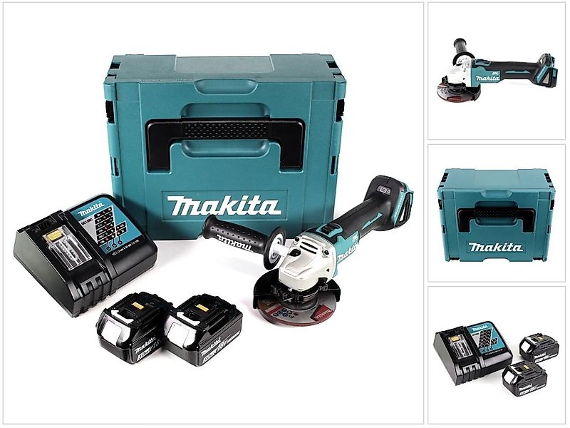 Makita Winkelschleifer DGA 504 RFJ Akku Winkelschleifer 18V 125mm Brushless günstig online kaufen