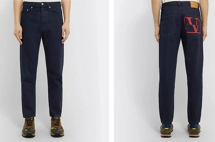 Valentino 5-Pocket-Jeans VALENTINO MENS ICONIC LOGO JEANS HOSE DENIM PANTS günstig online kaufen