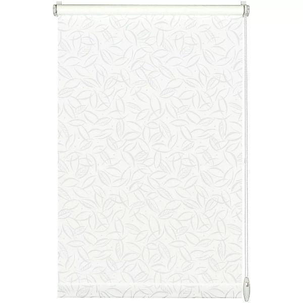 Gardinia EasyFix Rollo Jahreszeit 100 cm x 150 cm Weiß/Weiß günstig online kaufen