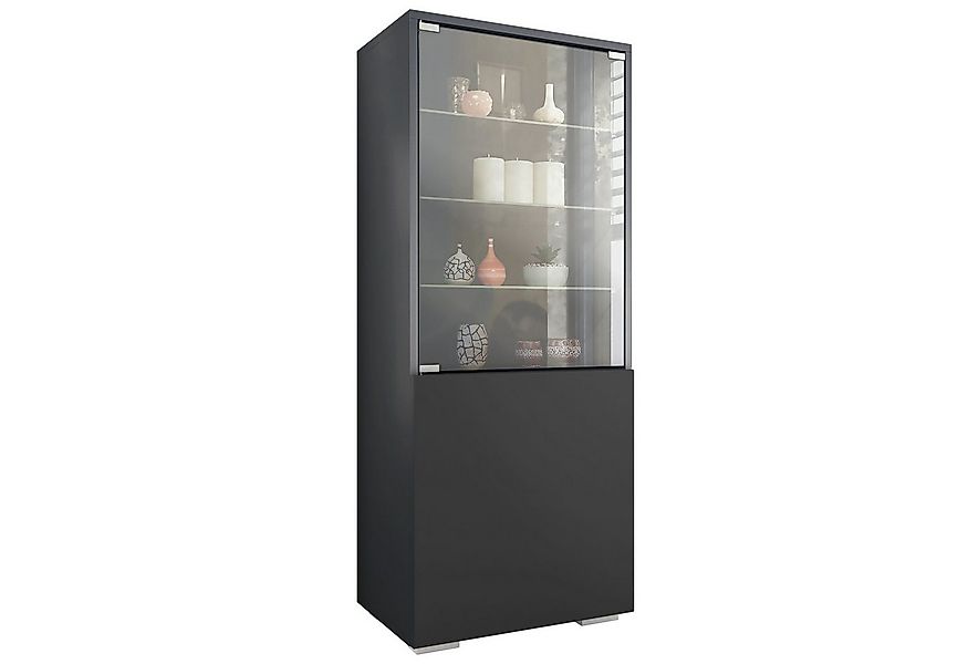 Vladon Standvitrine Granada (Vitrinenschrank, mit Glastür und Glaseinsatz) günstig online kaufen