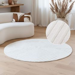 Tapiso Teppich HYGGE, rund, Höhe: 9 günstig online kaufen
