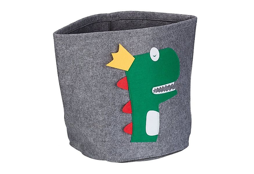 relaxdays Aufbewahrungsbox Aufbewahrungskorb für Kinder, Dino günstig online kaufen
